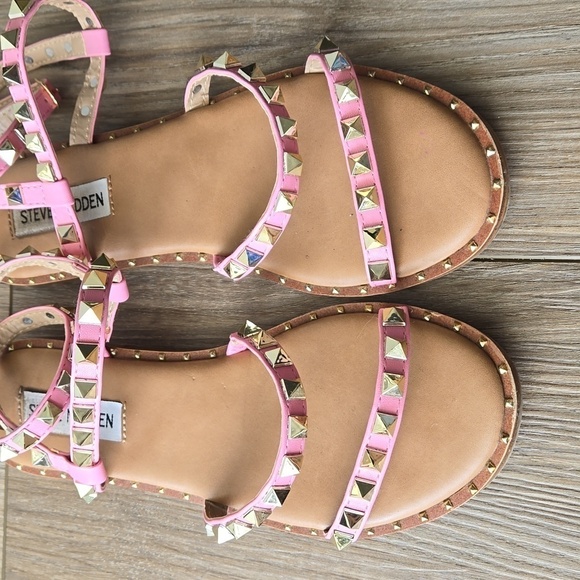 Steve Madden Travel Studded Strappy Sandals - Picture 4 of 8
